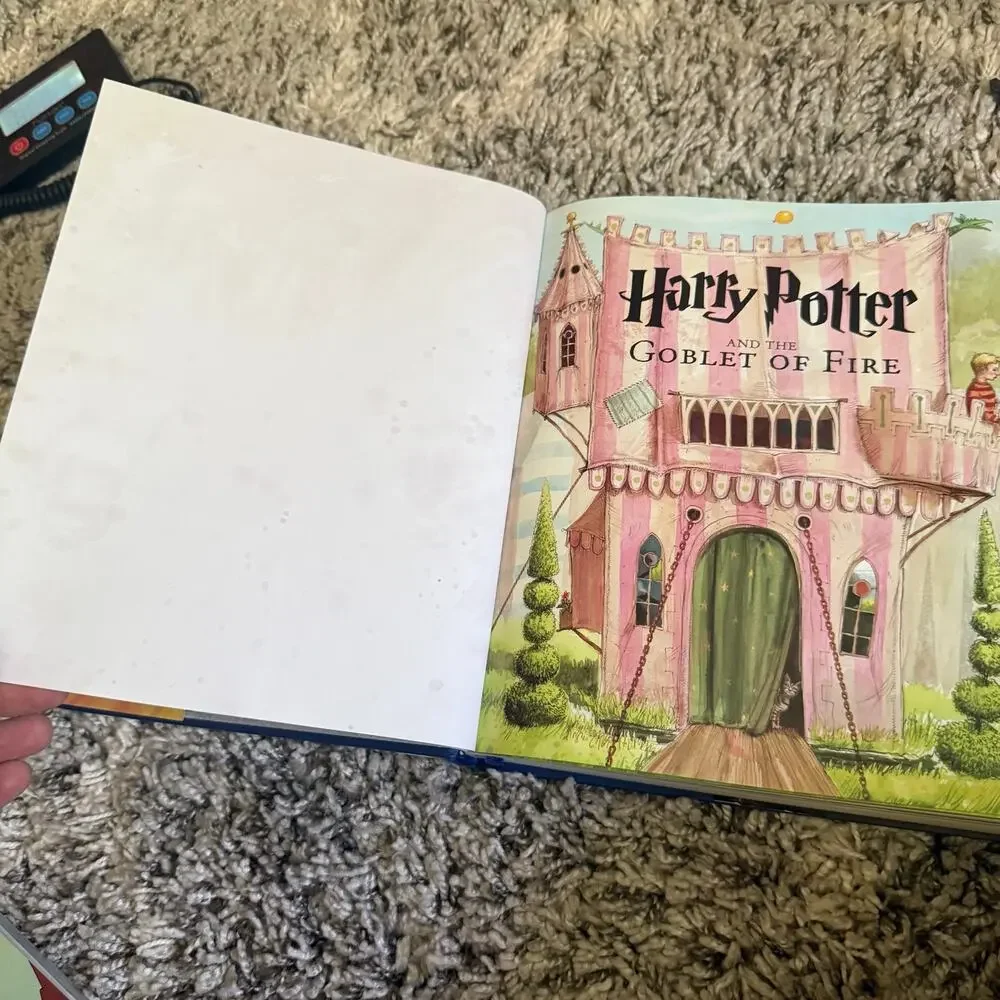 Harry Potter Goblet of Fire Hardcover Illustrated Oversized J.K. Rowling Jim Kay